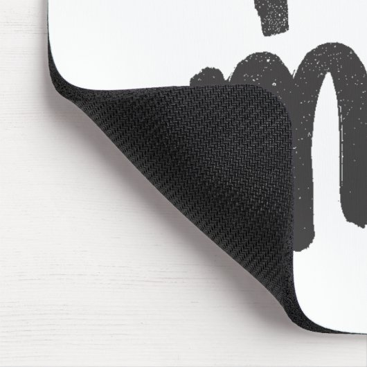 I Herz ich rosa Mousepad (Ecke)