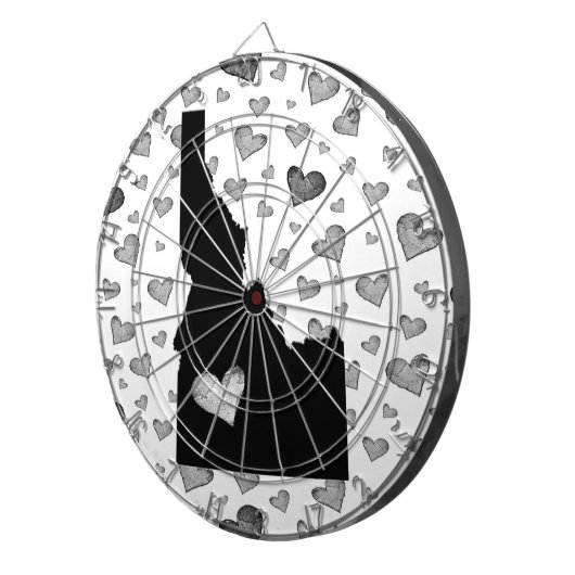 I Herz Idaho USA Dartscheibe (Vorderseite rechts)