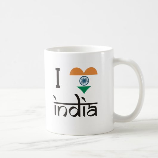 I "Herz" Indien - i-Liebe Indien Kaffeetasse (Rechts)