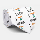 I "Herz" Indien - i-Liebe Indien Krawatte (Gerollt)