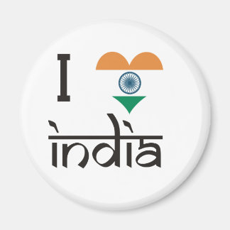 I "Herz Indien" - I Liebe Indien Magnet