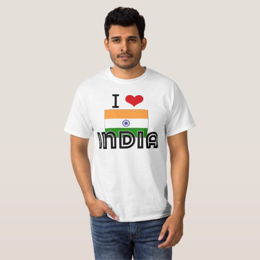 I HERZ INDIEN T-Shirt (Vorne ganz)