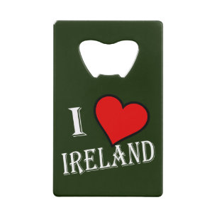 I Herz Ireland wt bocnt Geldbeutel Flaschenöffner