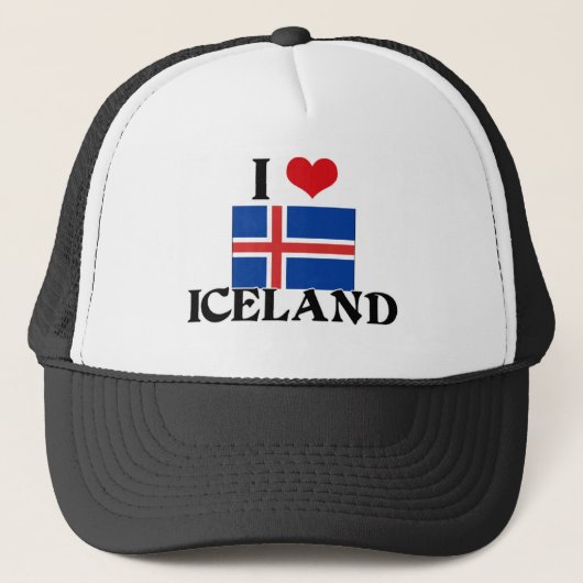 I HERZ ISLAND TRUCKERKAPPE (Vorderseite)