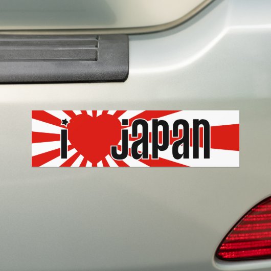 I Herz Japan! Autoaufkleber (Auf Auto)