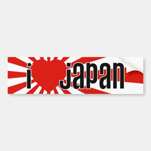 I Herz Japan! Autoaufkleber (Vorne)