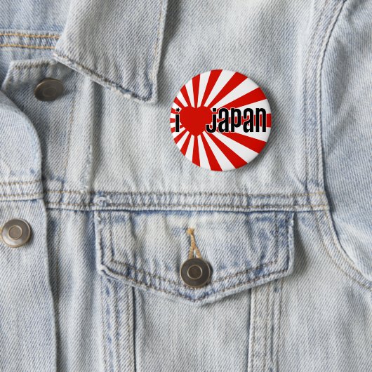 I Herz Japan! Button (Beispiel)
