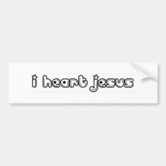 I Herz Jesus Autoaufkleber
