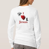 I Herz Jesus - Entwurf auf Front und Rückseite T-Shirt (Rückseite)