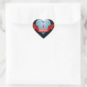 I Herz Jesus Herz-Aufkleber (Tasche)