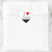 I Herz Jesus Herz-Aufkleber (Tasche)