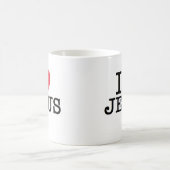 I Herz Jesus Kaffeetasse (Mittel)