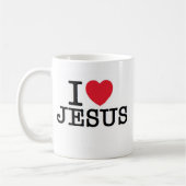 I Herz Jesus Kaffeetasse (Links)