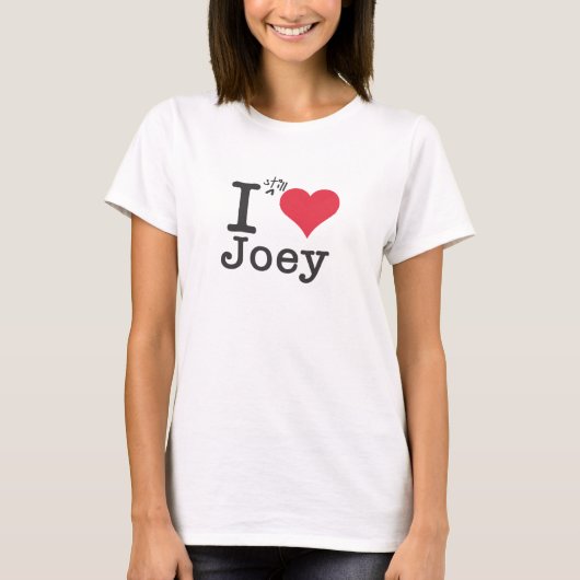 I Herz Joey T-Shirt (Vorderseite)