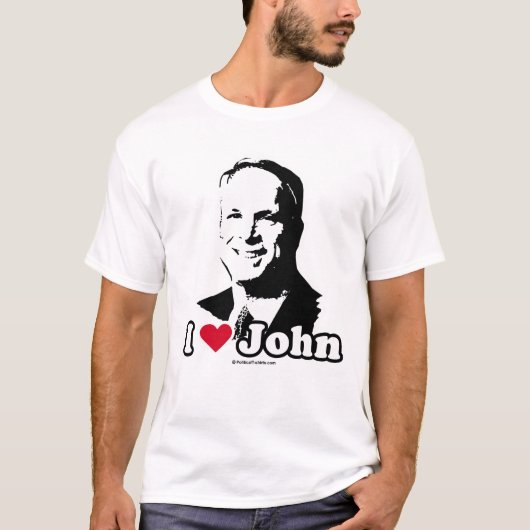 I Herz John McCain T Liebe-John McCain T - T-Shirt (Vorderseite)