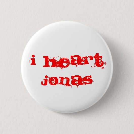 I HERZ JONAS BUTTON (Vorderseite)