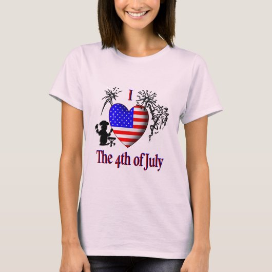 I Herz Juli 4. T-Shirt (Vorderseite)