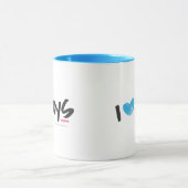I Herz-Jungen-Aqua Tasse (Zentrum)
