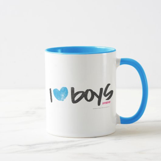 I Herz-Jungen-Aqua Tasse (Rechts)