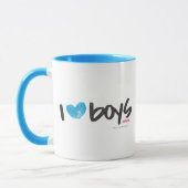 I Herz-Jungen-Aqua Tasse (Links)