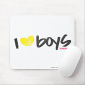 I Herz-Jungen-Gelb Mousepad (Mit Mouse)