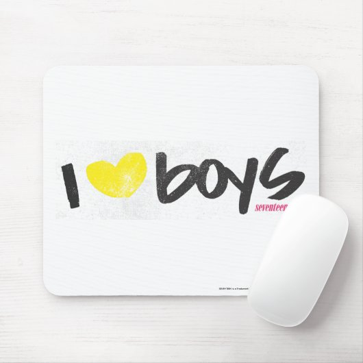I Herz-Jungen-Gelb Mousepad (Mit Mouse)