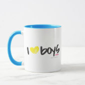 I Herz-Jungen-Gelb Tasse (Links)