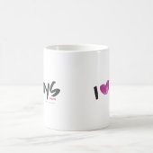 I Herz-Jungen lila Kaffeetasse (Mittel)