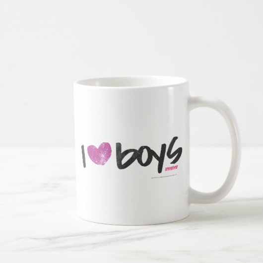 I Herz-Jungen lila Kaffeetasse (Rechts)