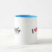 I Herz-Jungen magentarot Tasse (Zentrum)