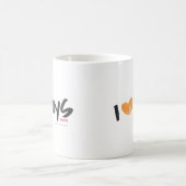 I Herz-Jungen orange Kaffeetasse (Mittel)
