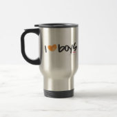 I Herz-Jungen orange Reisebecher (Links)