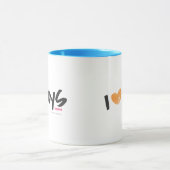 I Herz-Jungen orange Tasse (Zentrum)
