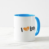 I Herz-Jungen orange Tasse (VorderseiteRechts)