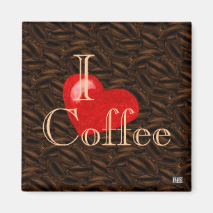 I Herz-Kaffee-Magnet Magnet