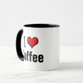 I Herz-Kaffee ~ Tasse (Vorderseite Links)