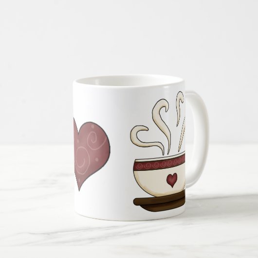 I [Herz] Kaffeezubereitung Tasse (VorderseiteRechts)