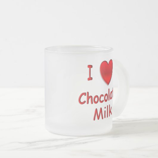 I Herz-Kakao-mattierte Tasse (VorderseiteRechts)