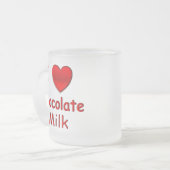 I Herz-Kakao-mattierte Tasse (Vorderseite Links)