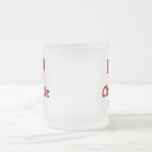 I Herz-Kakao-mattierte Tasse (Mittel)