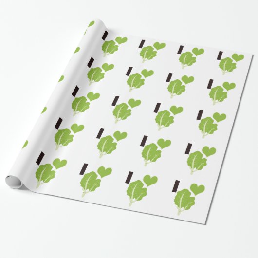 I Herz Kale Geschenkpapier (Ungerollt)