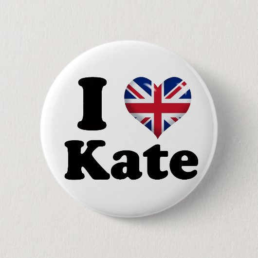 I Herz Kate Button (Vorderseite)
