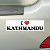 I Herz Kathmandu Nepal Autoaufkleber (Auf Auto)