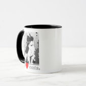 I Herz Katze Tasse (Vorderseite Links)