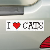 I HERZ-KATZEN AUTOAUFKLEBER (Auf Auto)