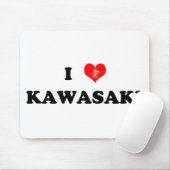 I Herz Kawasaki Mousepad (Mit Mouse)