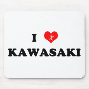 I Herz Kawasaki Mousepad