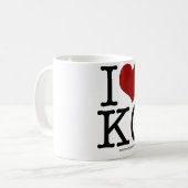 I HERZ KC KAFFEETASSE (Vorderseite Links)