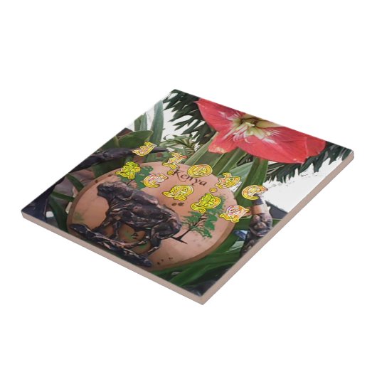 I (Herz) Kenya Buffalo Patch/Print Fliese (Seite)