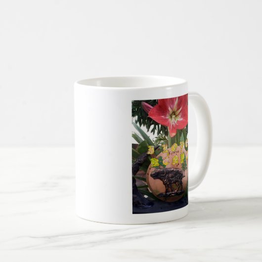 I (Herz) Kenya Buffalo Patch/Print Kaffeetasse (VorderseiteRechts)